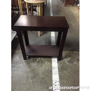 Side Table Black / White / Espresso / Walnut (Espresso) - B076VXZFZ3
