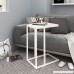 Snack Side End Table Fits Sofa Couch and Bed for Living Room and Office(White) - B07D6NNTCN
