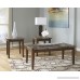 Ashley Furniture Signature Design - Theo Faux Marble Top Occasional Table Set - Contains Cocktail Table & 2 End Tables - Contemporary - Warm Brown - B007B6Z9CK