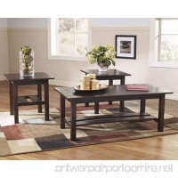 Ashley Furniture T309-13 Occasional Table Set Lewis Medium Brown - Set Of 3 - B00P10C6KQ