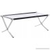 Kings Brand Furniture Glass Top Coffee Table & 2 End Tables Occasional Set Chrome/Black - B00BHLE6IS