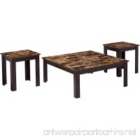 Monarch Specialties I 3 Piece Square Table Set - B00FHXI7PK