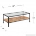 Reclaimed Wood and Glass Table (Coffee) - B07DY8FBYJ