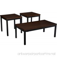 Simmons Upholstery & Casegoods 7308-43 Mixed Media 3PK Tables-WD sq T (3 Pack) - B01NBPB0Q4