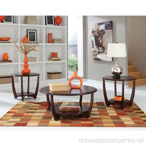 Standard Furniture Seattle II 3-Pack Accent Tables Dark Cherry - B00A315JHK