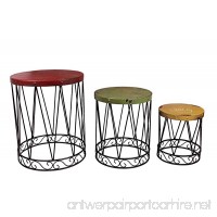 Attraction Design Metal Nostalgia Nested Table (Set of 3) - B00XEXJR04