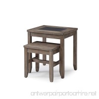 Emerald Home Furnishings T925-2PCNEST Nevada Nesting Tables Occasional Collection Standard Honey Amber - B079DJRRGY