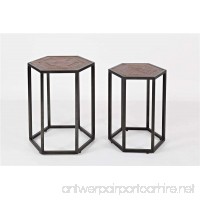 Jofran: 1689-3 Flat Iron District Nesting End Tables Large 20W X 17D X 24H Small 17.25W X 15D X 22H Flat Iron District Finish (Set of 2) - B074MY341H