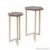 Silverwood FT1263-GLD-RGR Daphne Nesting Accent Tables (2pc) 17 DIA x 27 H - B076TVXBV7