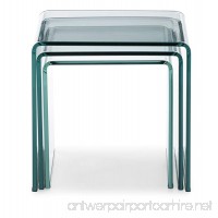 Zuo Explorer Nesting Table Glass Clear - B002OQCQNM