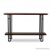 Baxton Studio Newcastle Wood and Metal Console Table Brown - B00UFG7R1Y