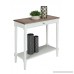 Convenience Concepts French Country Hallway Table Driftwood/White - B073JBN3WV