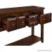 Crosley Furniture Sienna Entryway Table - Rustic Mahogany - B06Y1GRJBK