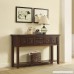 Crosley Furniture Sienna Entryway Table - Rustic Mahogany - B06Y1GRJBK