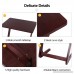 Homevol Bamboo Snack Table Sofa Couch Coffee End Table Bed Side Table Laptop Desk Modern Furniture for Home Office Walnut Color - B07DHFXY83