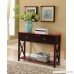 Kings Brand Cherry Finish Wood Entryway Console Sofa Occasional Table With Drawers - B01IE7YFPQ