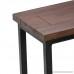 Simpli Home Skyler Solid Mango Wood & Metal C Side Table Dark Cognac Brown - B01NBHBR7S