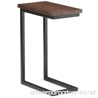 Simpli Home Skyler Solid Mango Wood & Metal C Side Table  Dark Cognac Brown - B01NBHBR7S