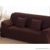 ANJUREN Polyester Spandex Fabric 1-Piece Stretch Slipcover For Chair Loveseat Sofa Without Pillow (Love seat Coffee) - B01JA66L2A