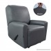 Easy-Going PU Leather Slipcovers Waterproof Sofa Covers with Pocket 4 Pieces Stretch Furniture Protector Anti-Slip Elastic Strap Shield by (Recliner Dark Gray) - B077XNG74M
