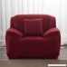 FORCHEER Sofa Covers for Leather Sofa Polyester Slip Resistant Stretch Couch Slipcover Furniture Protector Cover (Big Sofa Wine Red) - B072R2QP47