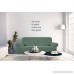 Jacquard Fit Stretch Sofa Cover - 1 Piece Elastic Furniture Protector Couch Cover Polyester Spandex Soft Polar Fleece Plaid Non Slip Sofa Slipcovers (Loveseat Dark Cyan) - B07BQBWQS6
