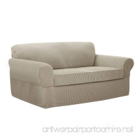 MAYTEX Connor Stretch 2-Piece Sofa Furniture Cover/Slipcover  Sand - B071R6BN1W