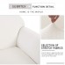 Subrtex 2-Piece Jacquard Fabric Stretch Sofa Slipcovers (Chair White Embossed) - B075477QT8