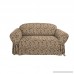 Sure Fit Scroll 1-Piece - Sofa Slipcover - Brown (SF36217) - B001CJHZEW
