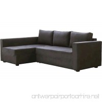 The Dark Gray Manstad Cover Replacement Is Custom Made For Ikea Manstad Sofa Bed  Or Sectional  Or Corner Slipcover. Sofa Cover Only!. (Longer Right Arm) - B076V5RJLB