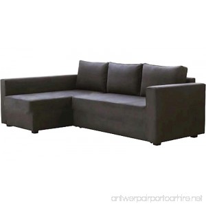 The Dark Gray Manstad Cover Replacement Is Custom Made For Ikea Manstad Sofa Bed Or Sectional Or Corner Slipcover. Sofa Cover Only!. (Longer Right Arm) - B076V5RJLB