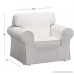 The Durable Cotton Chair Cover Is Sofa Slipcover Replacement. It Fits Pottery Barn PB Basic Chair or Armchair (light gray) - B01N1THRQC