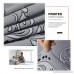 TIKAMI 2-Piece Spandex Printed Fit Stretch Sofa Slipcovers (Chair Gray) - B06X1G781K