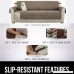WATTA Anti-Slip Sofa 3 seater Reversible Slipcovers Beige Fabric for Pet Dog Couch Covers Protectors - B078YSKGF2