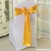 Fvstar Satin Chair Sashes Bows Chair Ribbon Sash Chairs Back Tie Sashes for Wedding Bridal and Events Supplies Baby Shower Pack of 25 - B073TR1DLS