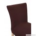 Internet's Best Dining Room Chair Cover | Set of 4 | Stretch Slipover Chair Protectors | Elastic Covers | Coffee - B01NAIVQJJ