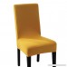 Pinji 4PCS Spandex Stretch Chair Cover Dining Room Home Decor Removable Washable Slipcover Protector Yellow - B07761FHRZ
