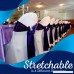 SPRINGROSE 100 Ecoluxe White Scuba Spandex Stretch Folding Wedding Chair Covers. These Are Made For Standard Metal and Plastic Folding Chairs. - B074WBP2FW