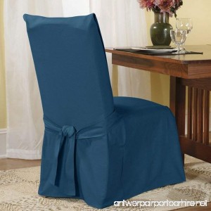 Sure Fit Duck Solid - Dining Room Chair Slipcover  - Bluestone (SF33072) - B000YJ595S