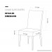 TIKAMI 1PCS Spandex Printed Fit Stretch Dinning Room Chair Slipcovers (Coffee 1) - B071NZ5R7K