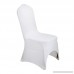 VEVOR Set of 100pcs White Color Polyester Spandex Banquet Dining Chair Covers for Wedding or Party Use (100 pc) - B074SK2HZ7