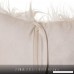 Faux Fur Throw Pillow 18x18 With Insert (2 PACK) Mongolian Long Hair White - B076M9P7BR