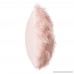 Faux Fur Throw Pillow 18x18 With Insert Mongolian Long Hair Pink - B076MB2Q97