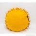 Fennco Styles 3D Sunflower Decorative Throw Pillow 13 Round (Gold Case+Insert) - B07C7J5VR6