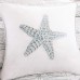 Harbor House Maya Bay Fashion Cotton 16 Throw Pillow Coastal Embroidered Square Decorative Pillow 16X16 White - B00H46HRE0