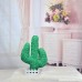 JWH 3D Cactus Throw Pillows Decorative Cushions Home Sofa Chair Bed Living Room Vivid Stripes Designs 13 x 18 Inch Green - B073GZMSD9
