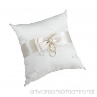 Lillian Rose Classic Ivory Satin Pearl Wedding Ring Pillow - B006WSZY3W