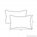 Pillow Perfect Outdoor Clemens Rectangular Throw Pillow Noir Set of 2 - B00S0M16QM
