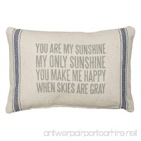 Primitives by Kathy 3-Stripe Throw Pillow 15.5 x 10-Inch  You Are My Sunshine - B00U5LXJNO