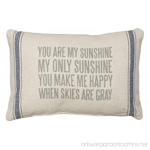 Primitives by Kathy 3-Stripe Throw Pillow 15.5 x 10-Inch You Are My Sunshine - B00U5LXJNO
